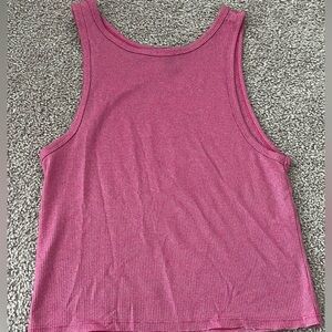 Forever 21 Ribbed Pink Tank Top